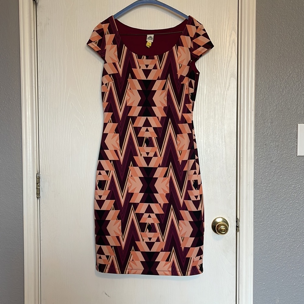 Sangria multi colored pink dress